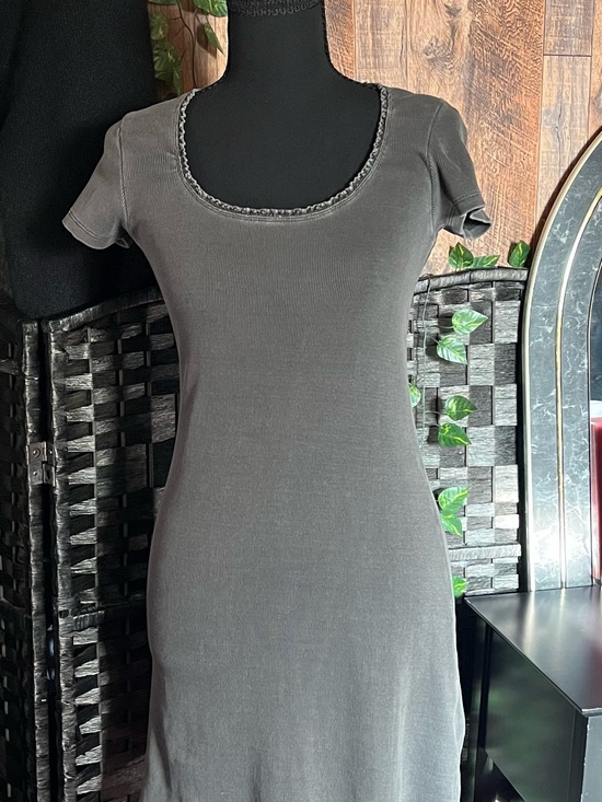 bp Dresses & Skirts - BP Scoop Neck Short Sleeve Mini Dress - Gray